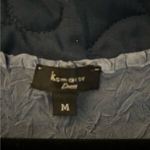 Komarov blue dress size medium. Worn once and dry cleaned. Excellent condition.